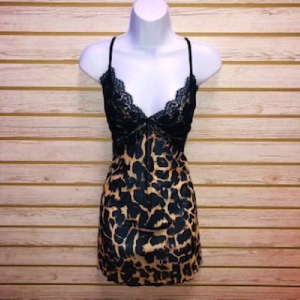 Leopard & Lace Babydoll Lingerie